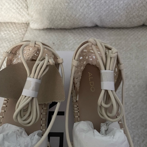 Aldo Picot slight wedge espadrilles Beige size 9 - Picture 6 of 7
